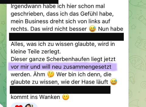 Nachricht einer Kundin oder Zahlungseingang