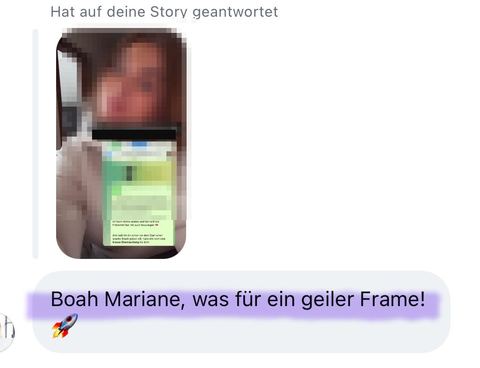 Nachricht einer Kundin oder Zahlungseingang