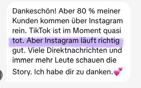 Nachricht einer Kundin oder Zahlungseingang