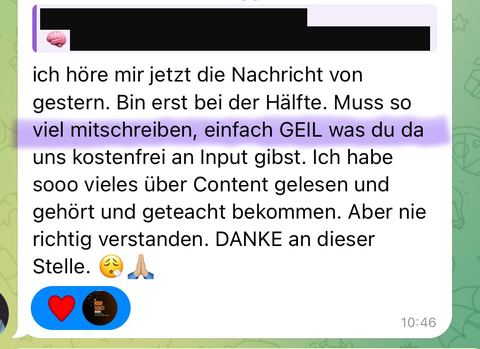 Nachricht einer Kundin oder Zahlungseingang