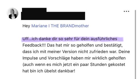 Nachricht einer Kundin oder Zahlungseingang