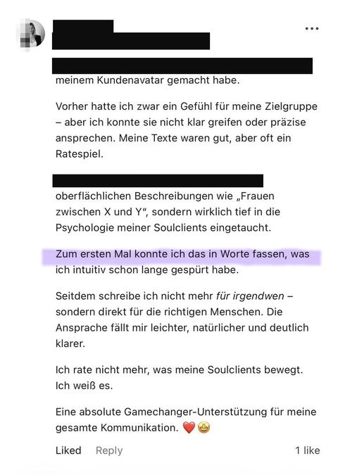 Nachricht einer Kundin oder Zahlungseingang