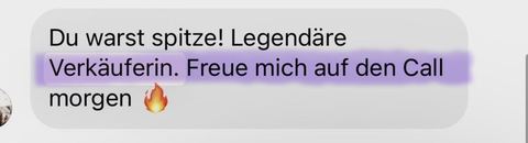 Nachricht einer Kundin oder Zahlungseingang