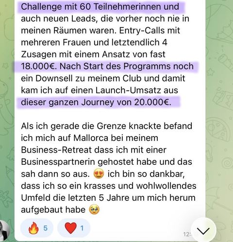Nachricht einer Kundin oder Zahlungseingang