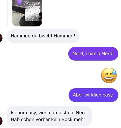 Nachricht einer Kundin oder Zahlungseingang